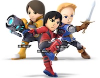 Mii Fighter (Brawler, Swordfighter and Gunner)